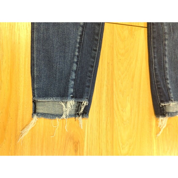 Abercrombie & Fitch Womens MidRise Jeans 10 Distressed Ankle Denim Whimsy Boho - Picture 5 of 7
